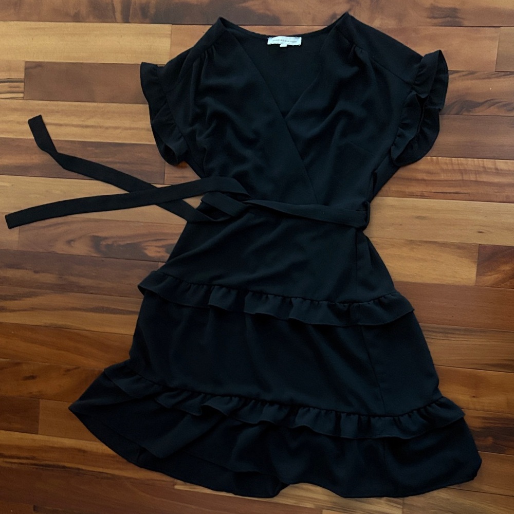 Elegant Black Ruffle Dress